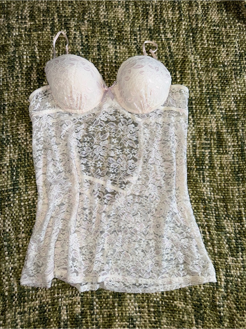 Linea Donatella Women's Floral Print Sheer Babydoll Pink L - Picture 3 of 5